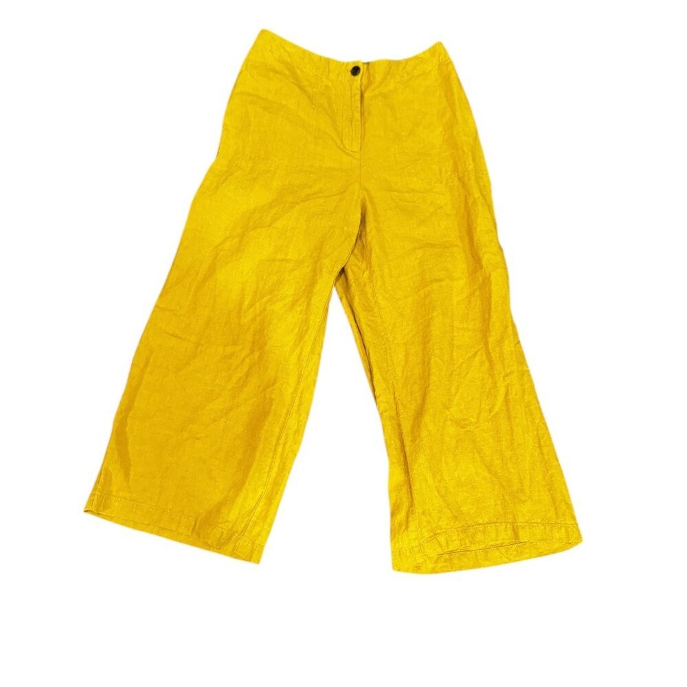 J. Jill Canary Yellow Wide-Leg Pants
